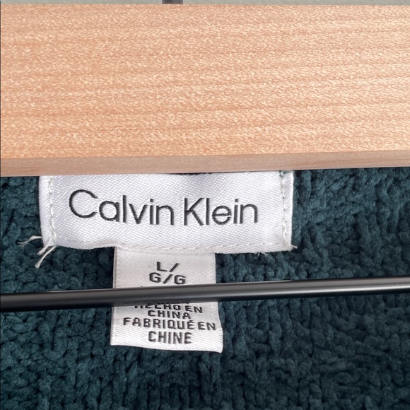 Calvin Klein Women's Deep Green Cable Knit Sweater - Picture 2 of 7